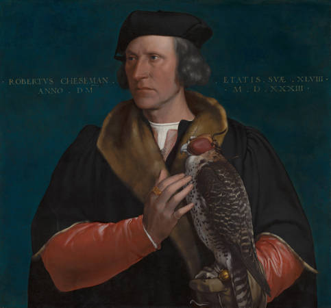 Hans Holbein de Jonge Portret van Robert Cheseman (1485-1547)