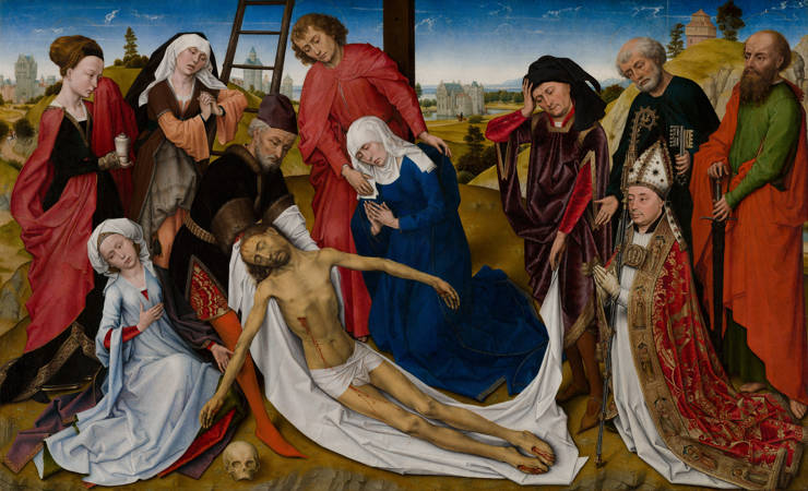 Rogier van der Weyden (en atelier) De bewening van Christus The Lamentation of Christ
