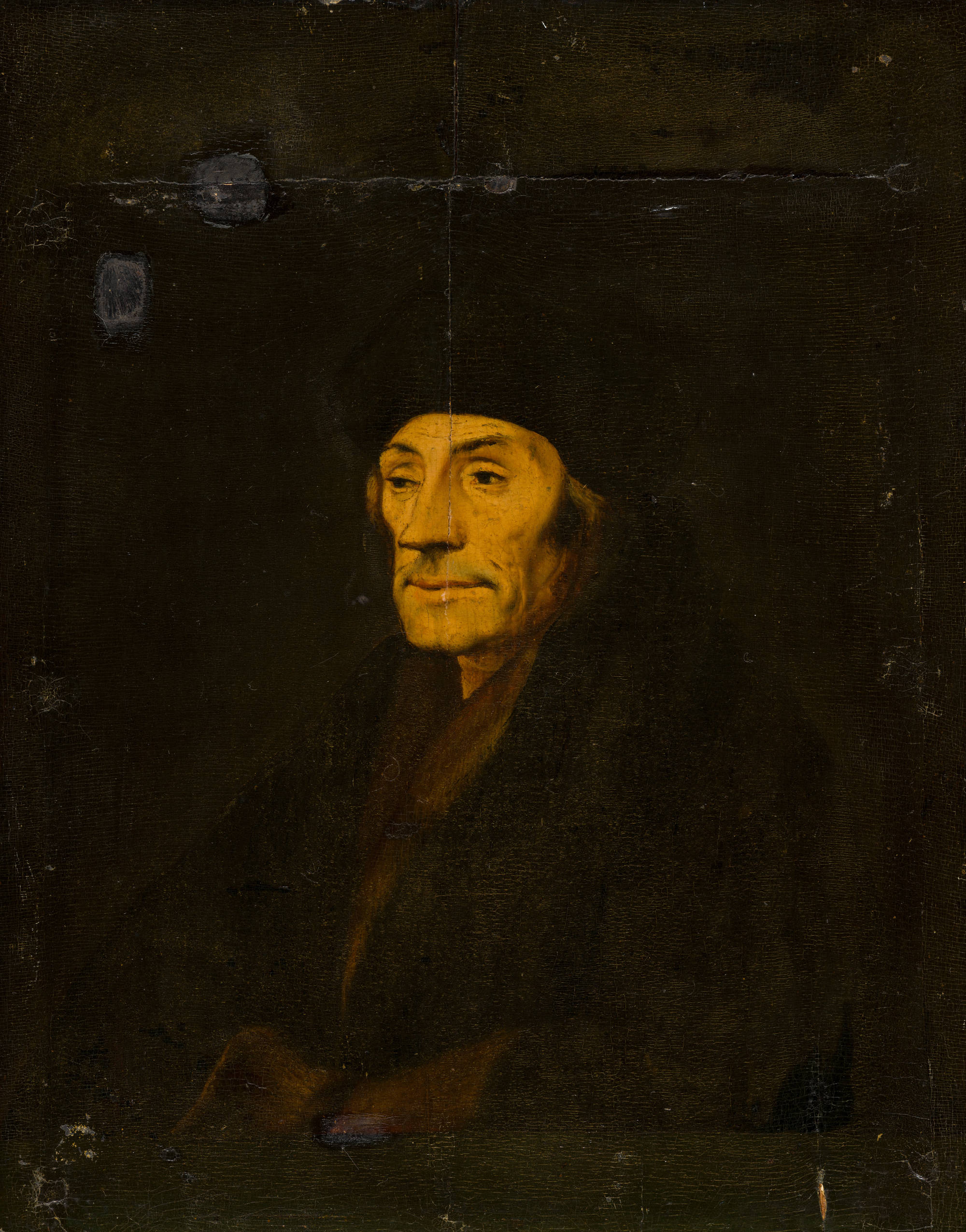 Hans Holbein de Jonge (naar) Portret van Desiderius Erasmus (1466/69- 1536)