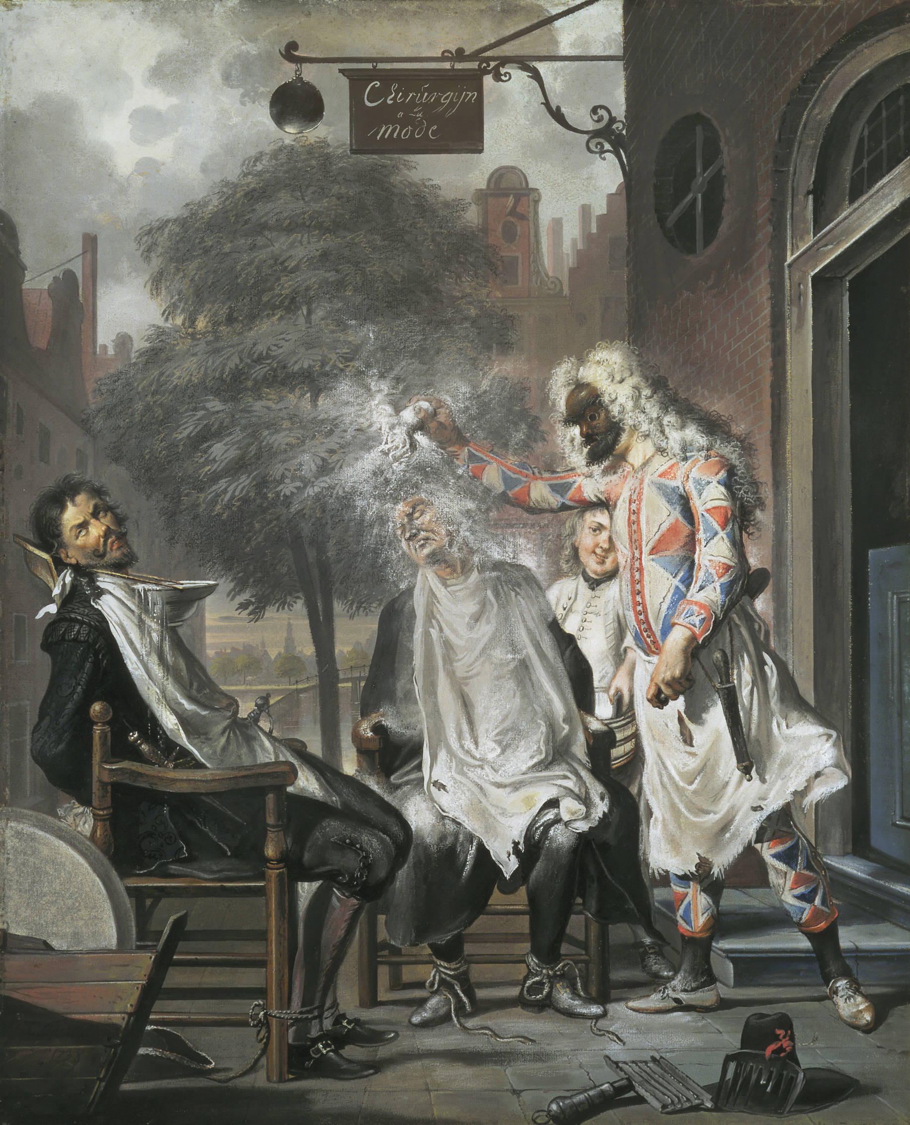 Cornelis Troost Arlequin, tovenaar en barbier: De bedrogen rivalen