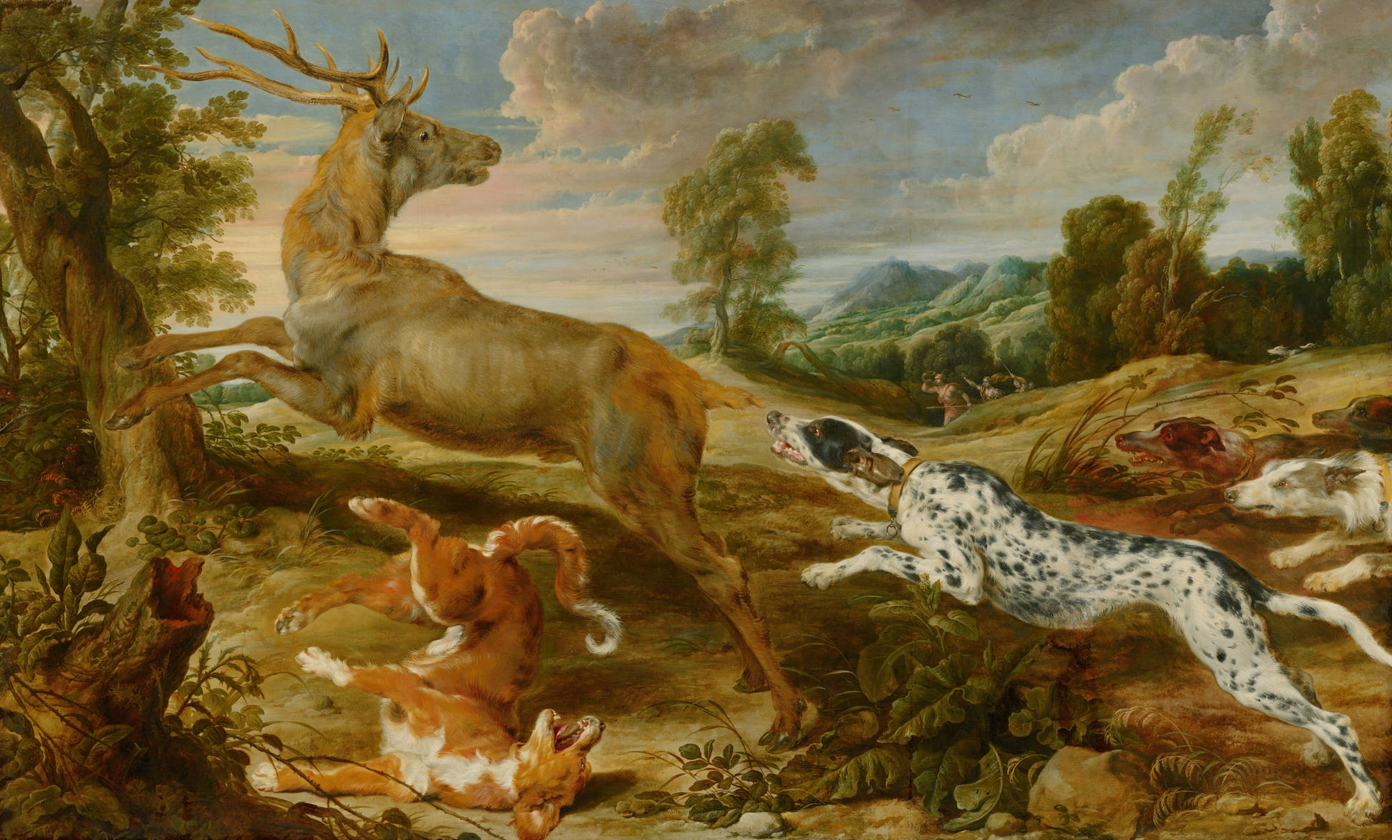 Paul de Vos & Jan Wildens Hertenjacht Stag Hunt