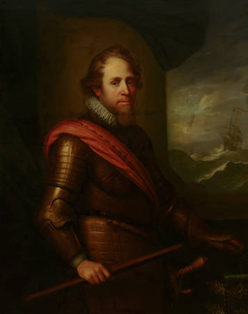 Michiel Jansz van Mierevelt (naar) Portret van stadhouder Maurits (1567-1625), prins van Oranje