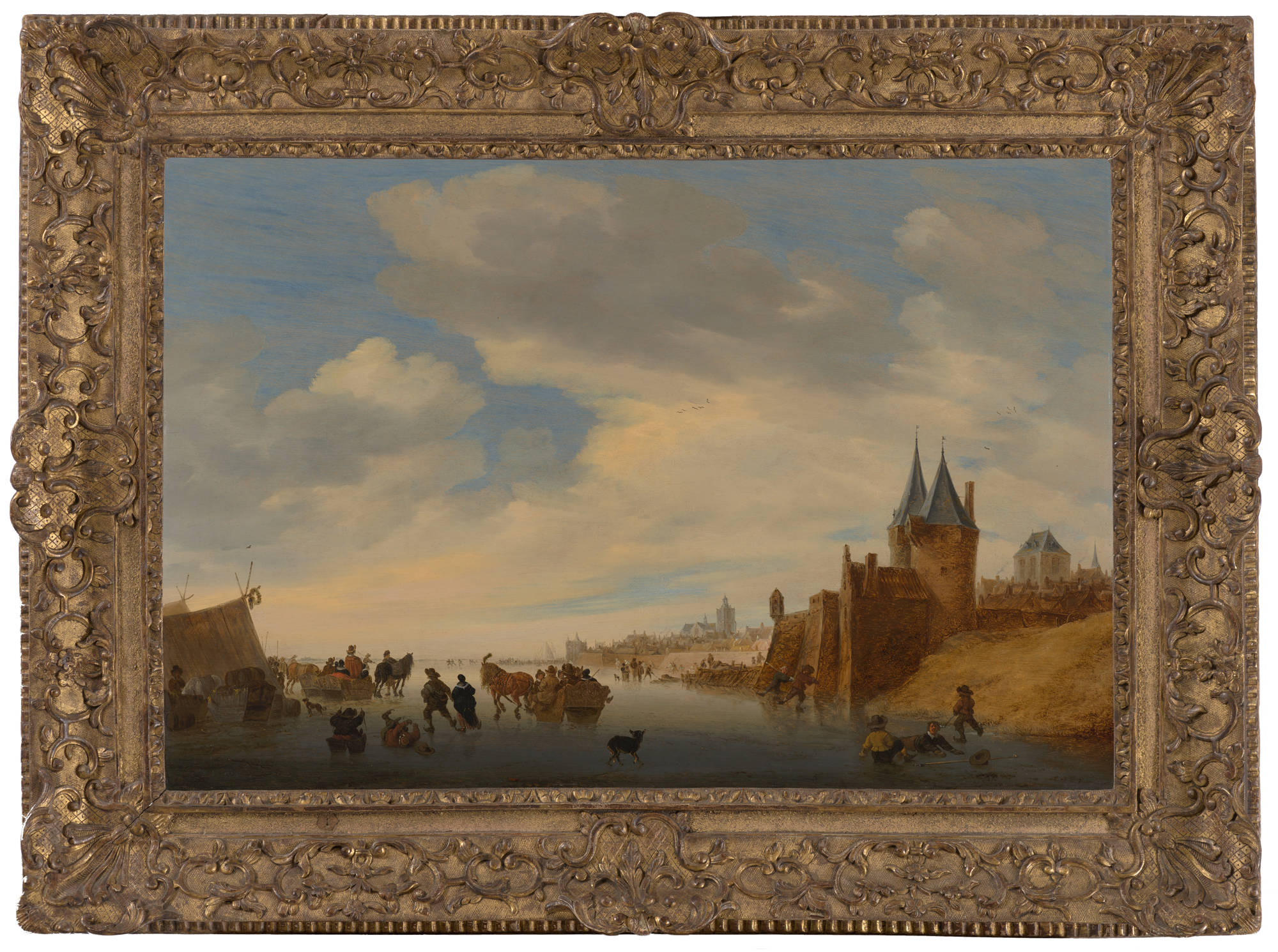 Salomon van Ruysdael  Winterlandschap bij Arnhem