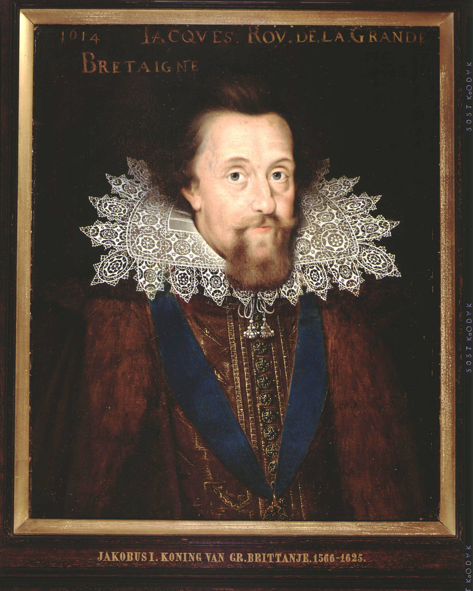 Anoniem Portret van Jacobus I (1566-1625), koning van Engeland