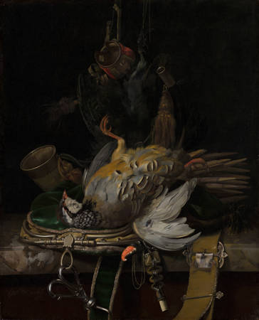 Willem van Aelst Jachtstilleven met patrijzen