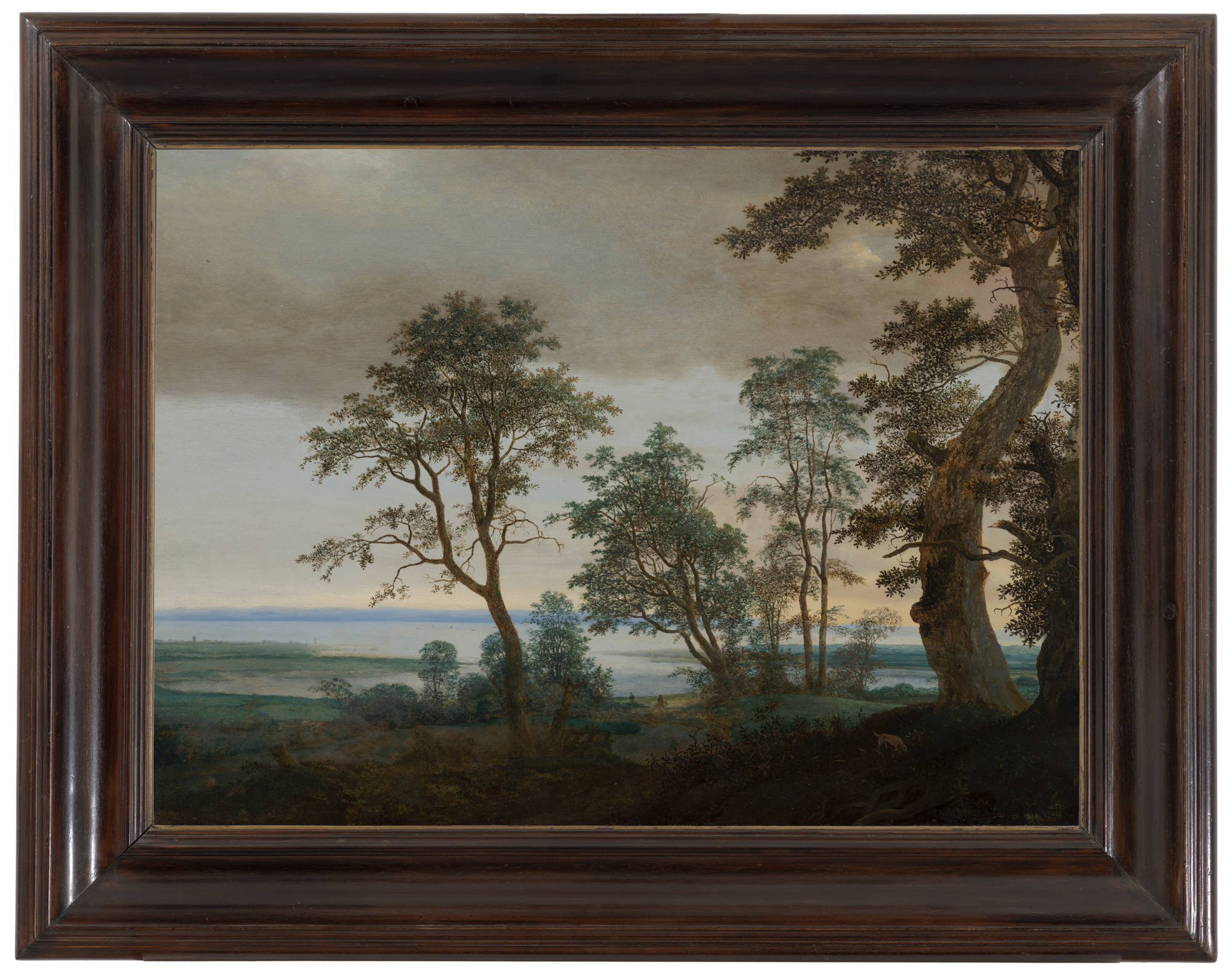 Cornelis Vroom Rivierlandschap gezien door bomen