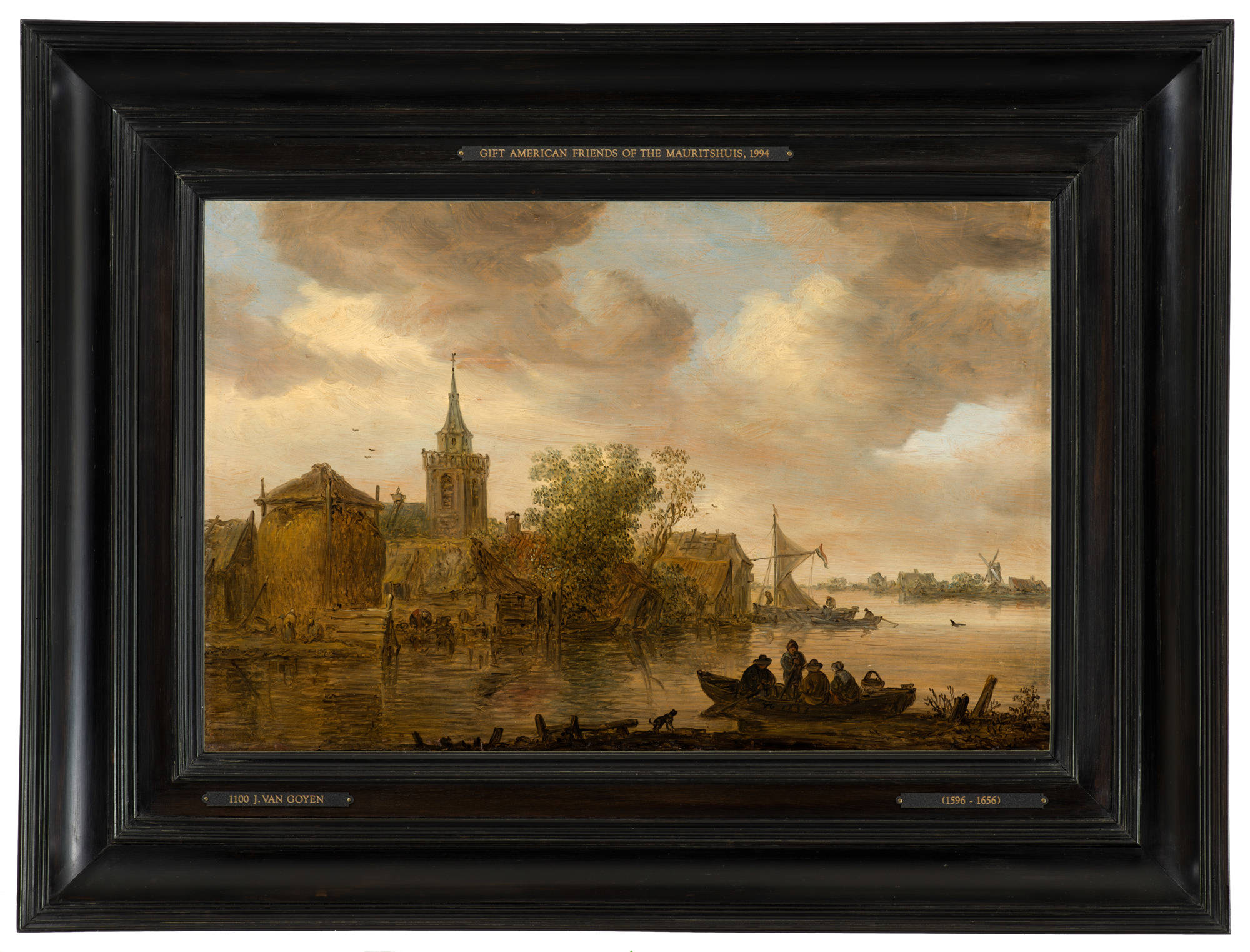 Jan van Goyen Riviergezicht met kerk en boerderij