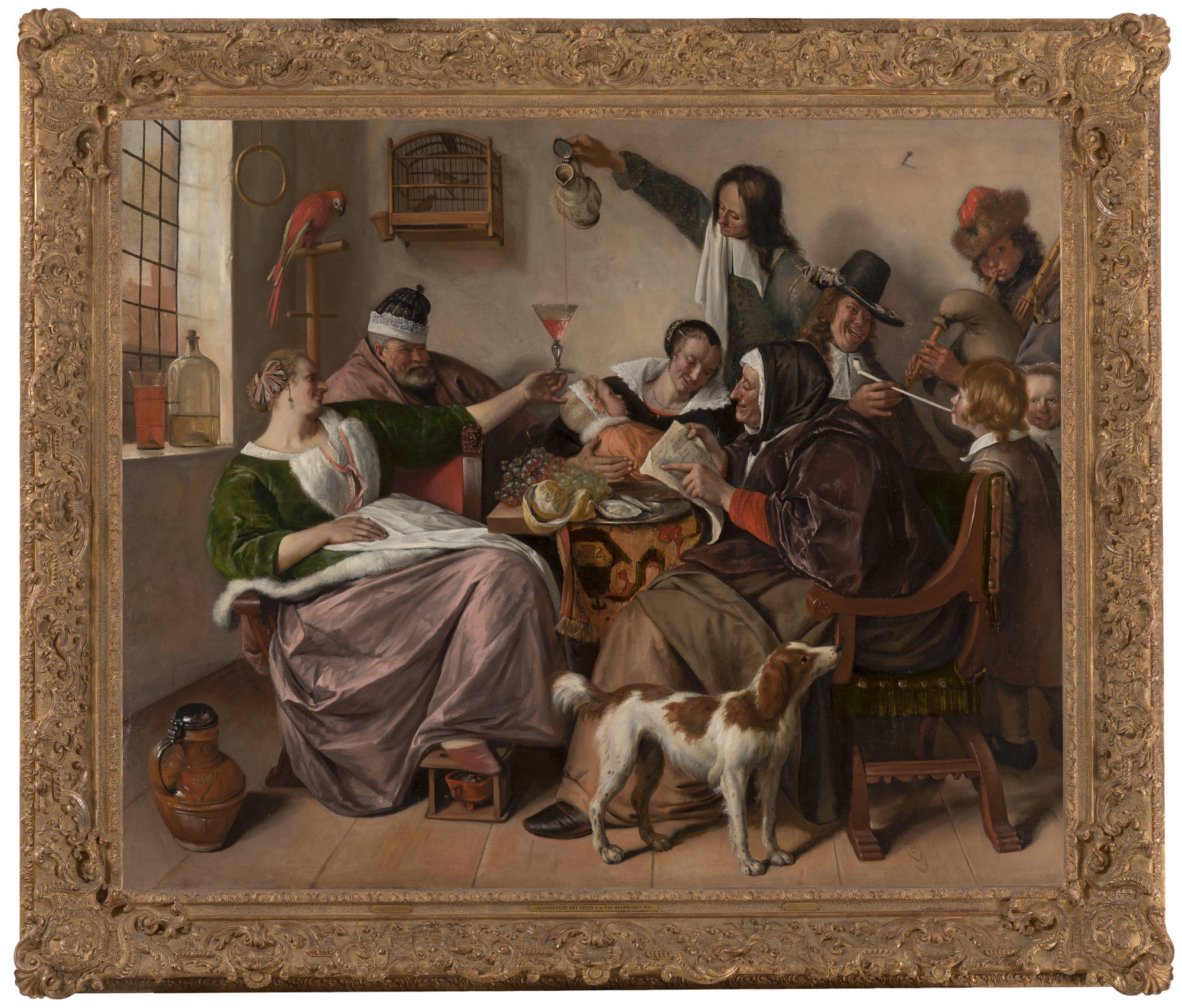 Jan Steen  ‘Soo voer gesongen, soo na gepepen’ 'As the Old Sing, So Pipe the Young'