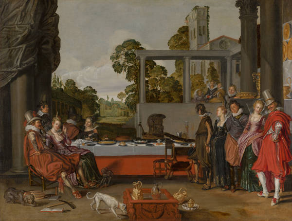 Willem Buytewech  Vrolijk gezelschap in de open lucht Merry Company on a Terrace