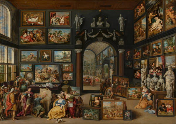 Willem van Haecht  Apelles schildert Campaspe Apelles Painting Campaspe