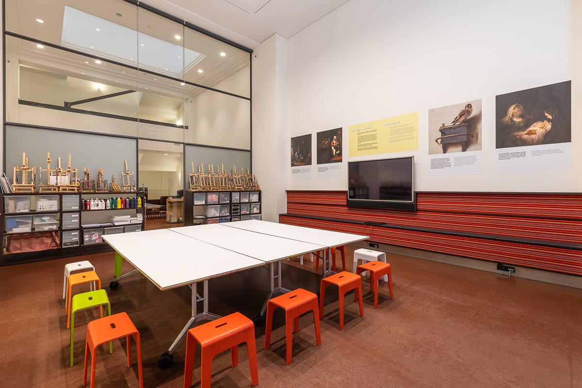 De kunstwerkplaats van het Mauritshuis 