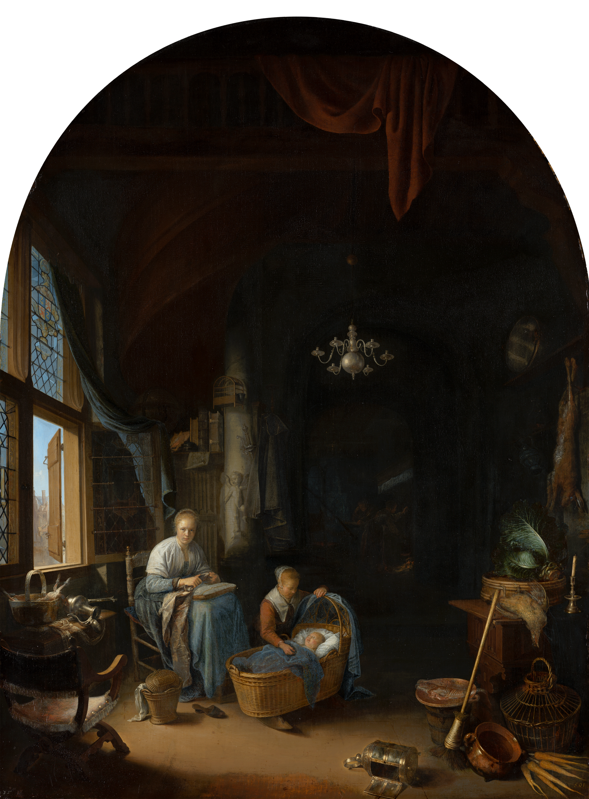 Gerrit Dou 'De jonge moeder' 'The Young Mother'