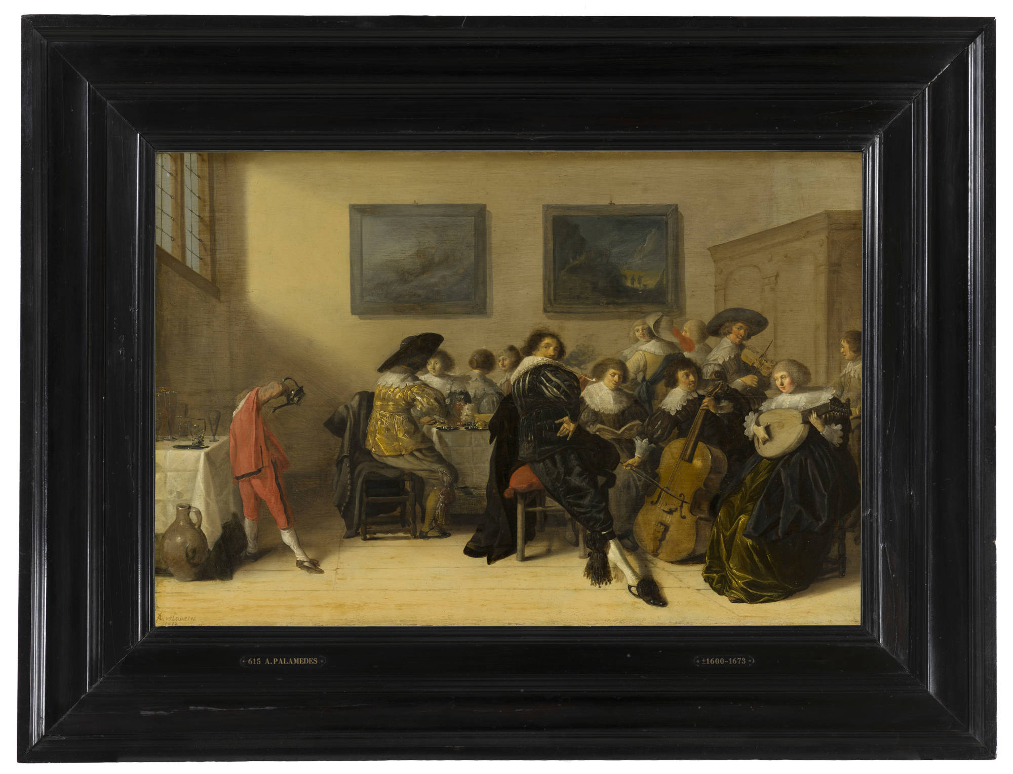 Anthonie Palamedesz  Musicerend en dinerend gezelschap