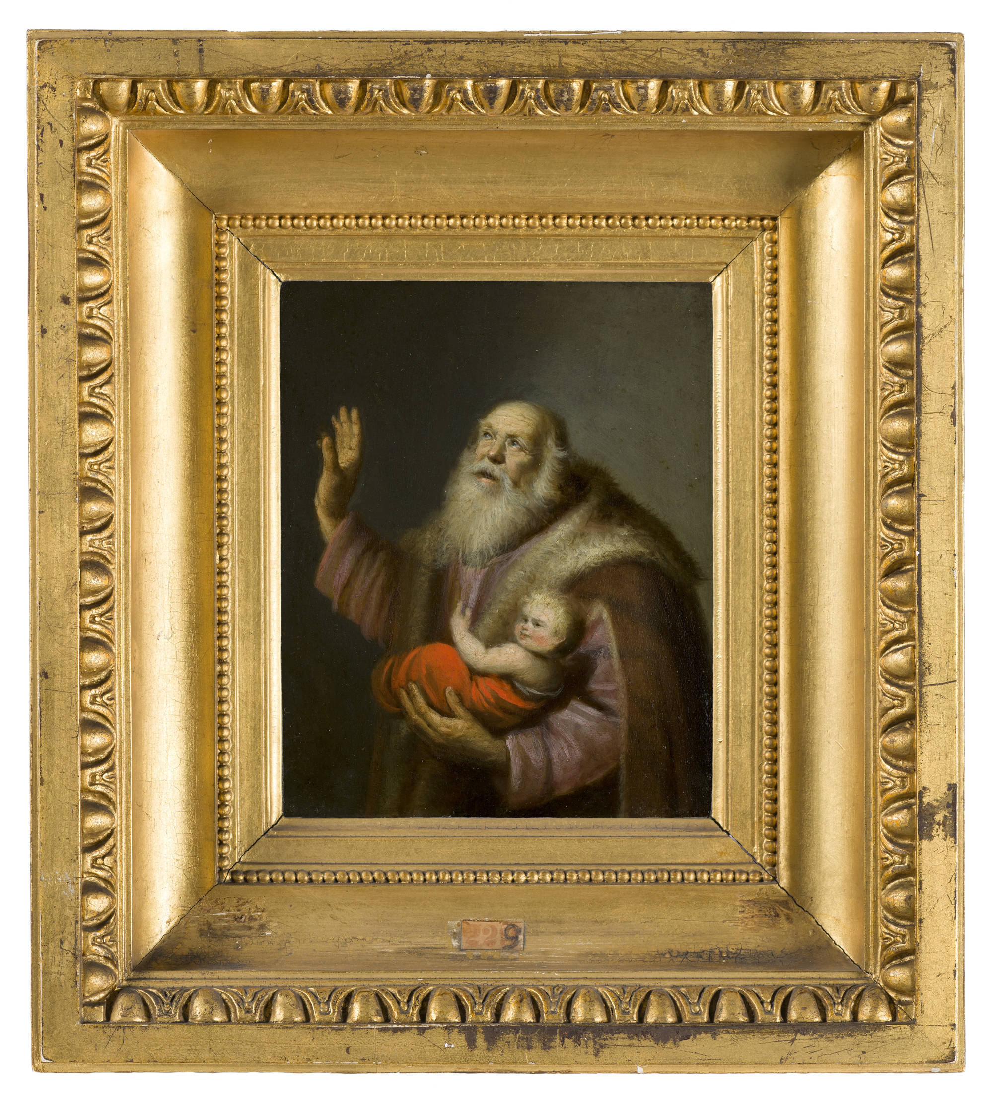 Anoniem Simeon met het kind Jezus Simeon and the Christ Child