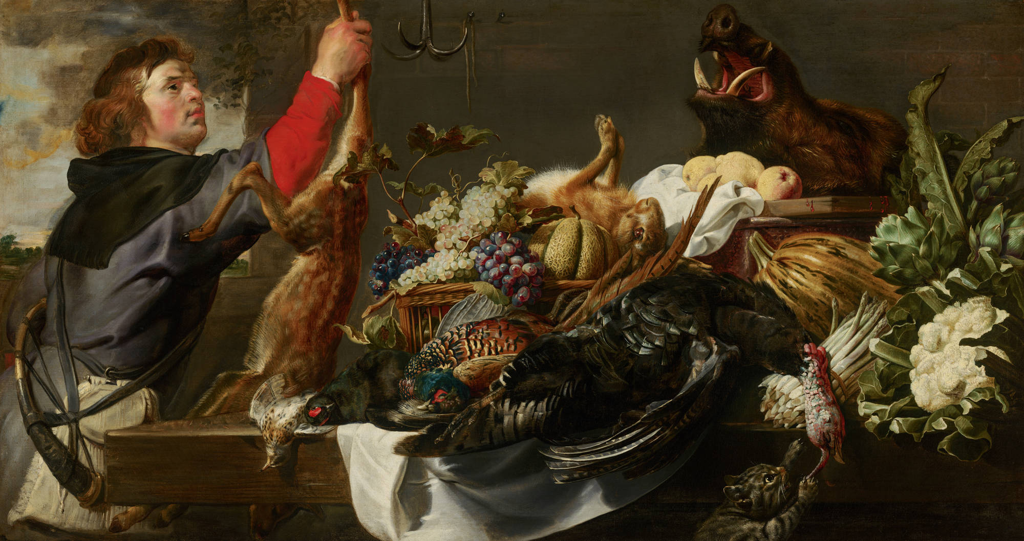 Frans Snijders Stilleven met een jager Still Life with Huntsman
