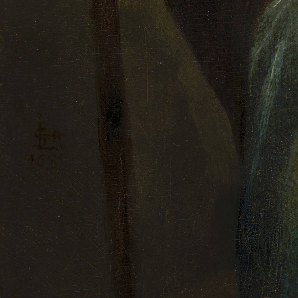 Leyster Man Die Een Vrouw Geld Aanbiedt Detail Second Canvas