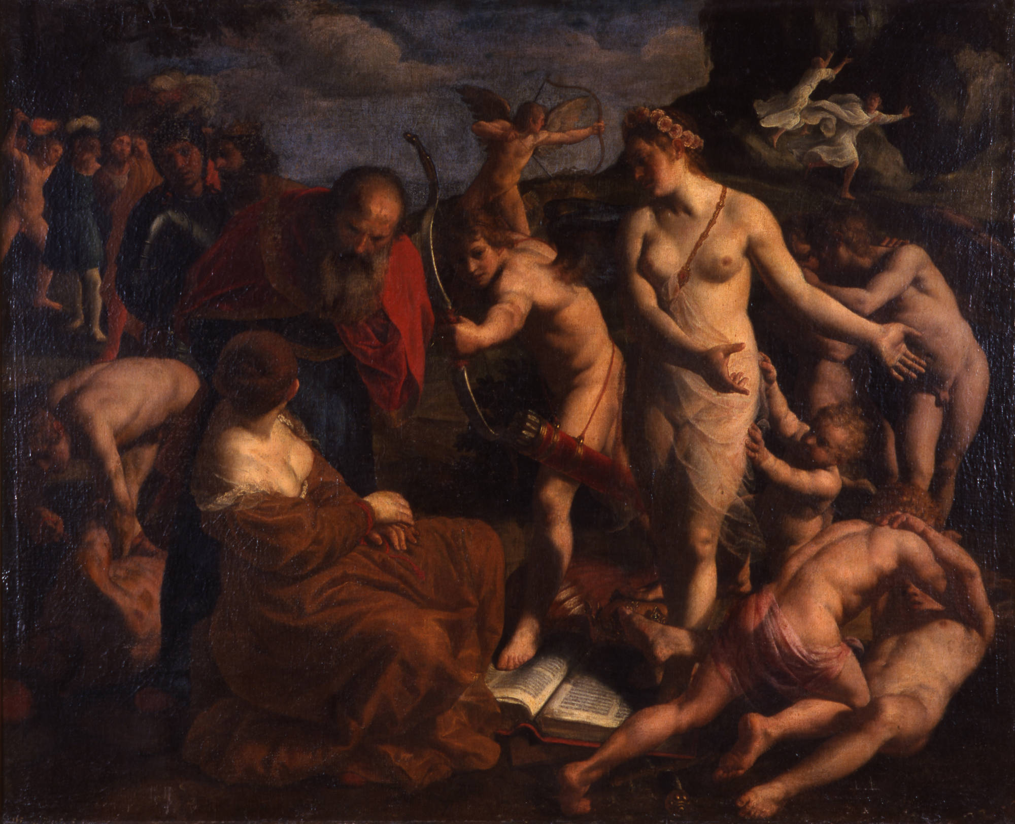Alessandro Turchi Allegorie op de macht van de liefde ('Omnia vincit Amor')
