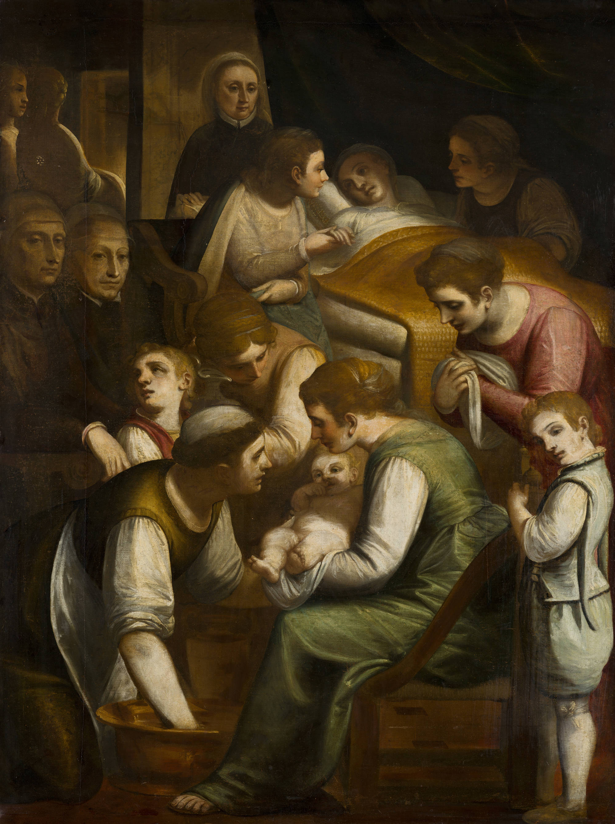 Luca Cambiaso De geboorte van Maria The Birth of Mary