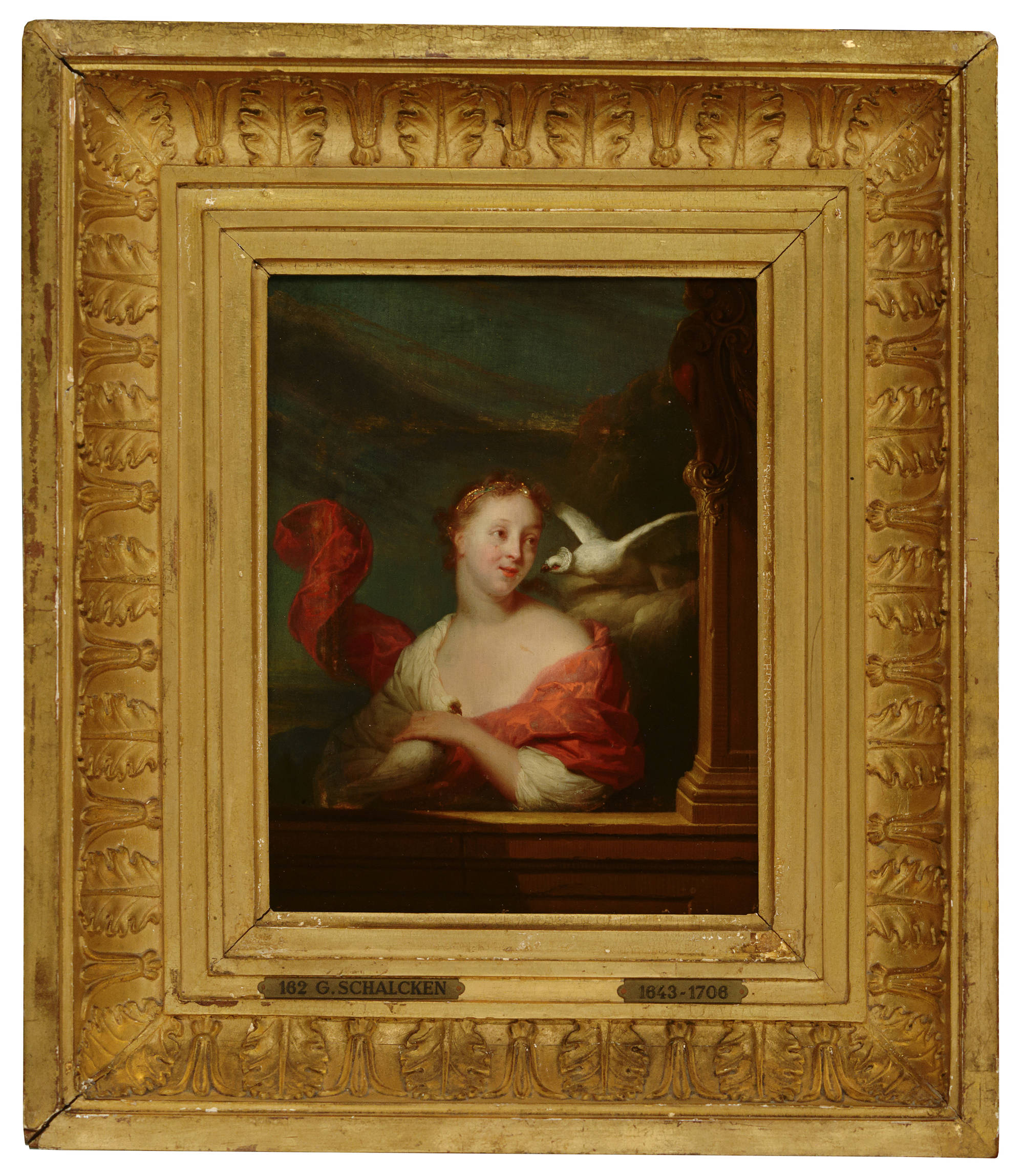 Godefridus Schalcken Jonge vrouw met duiven (Venus?) Young Woman with Pigeons (Venus?)