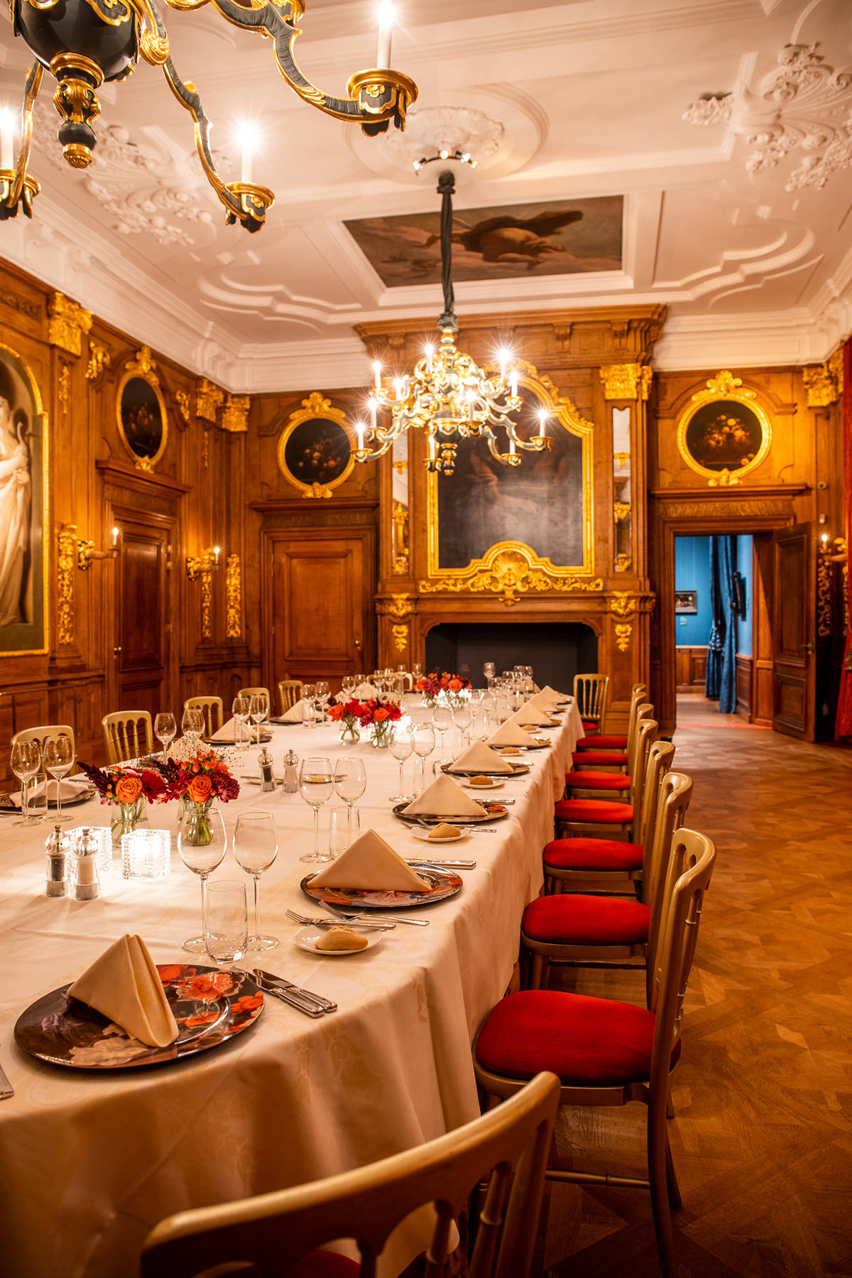 Dineren in de Gouden Zaal van het Mauritshuis