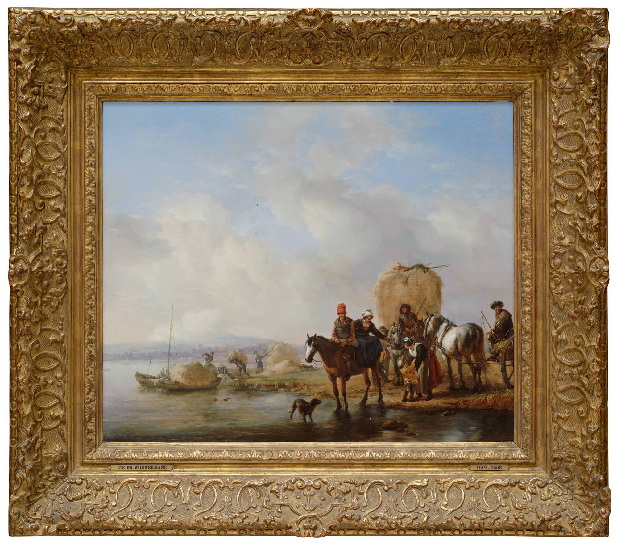 Philips Wouwerman De hooiwagen The Hay Wagon