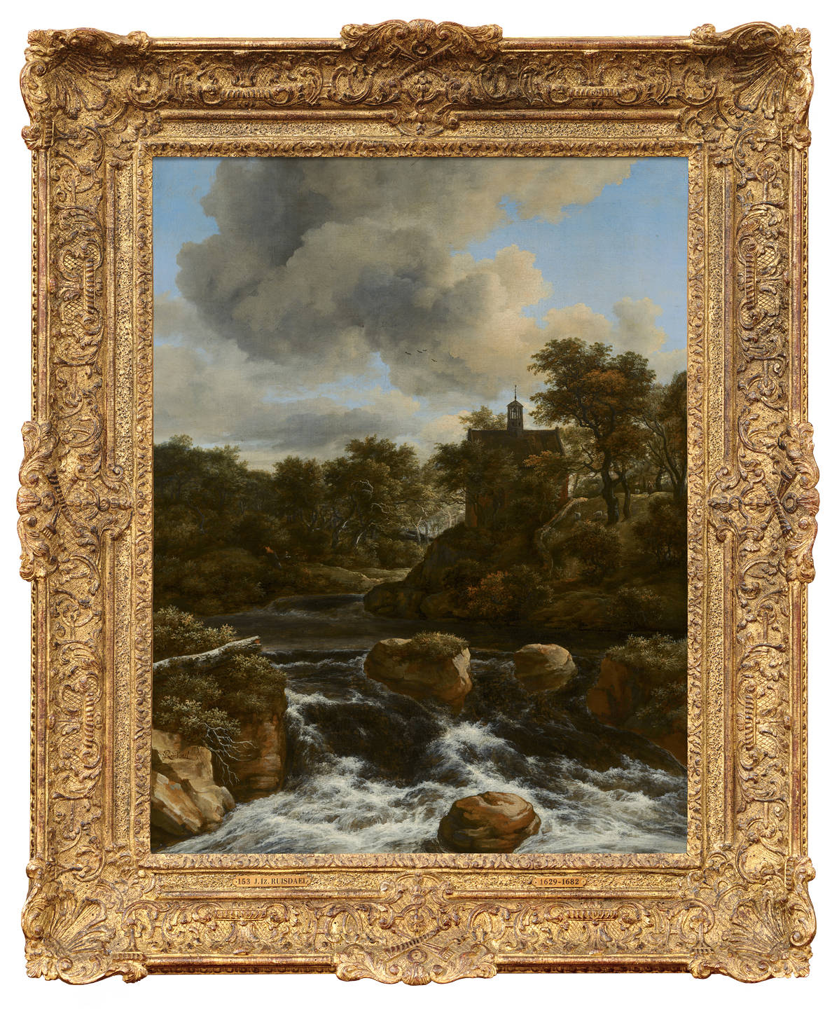 Jacob van Ruisdael Kapel bij een waterval Chapel by a Waterfall