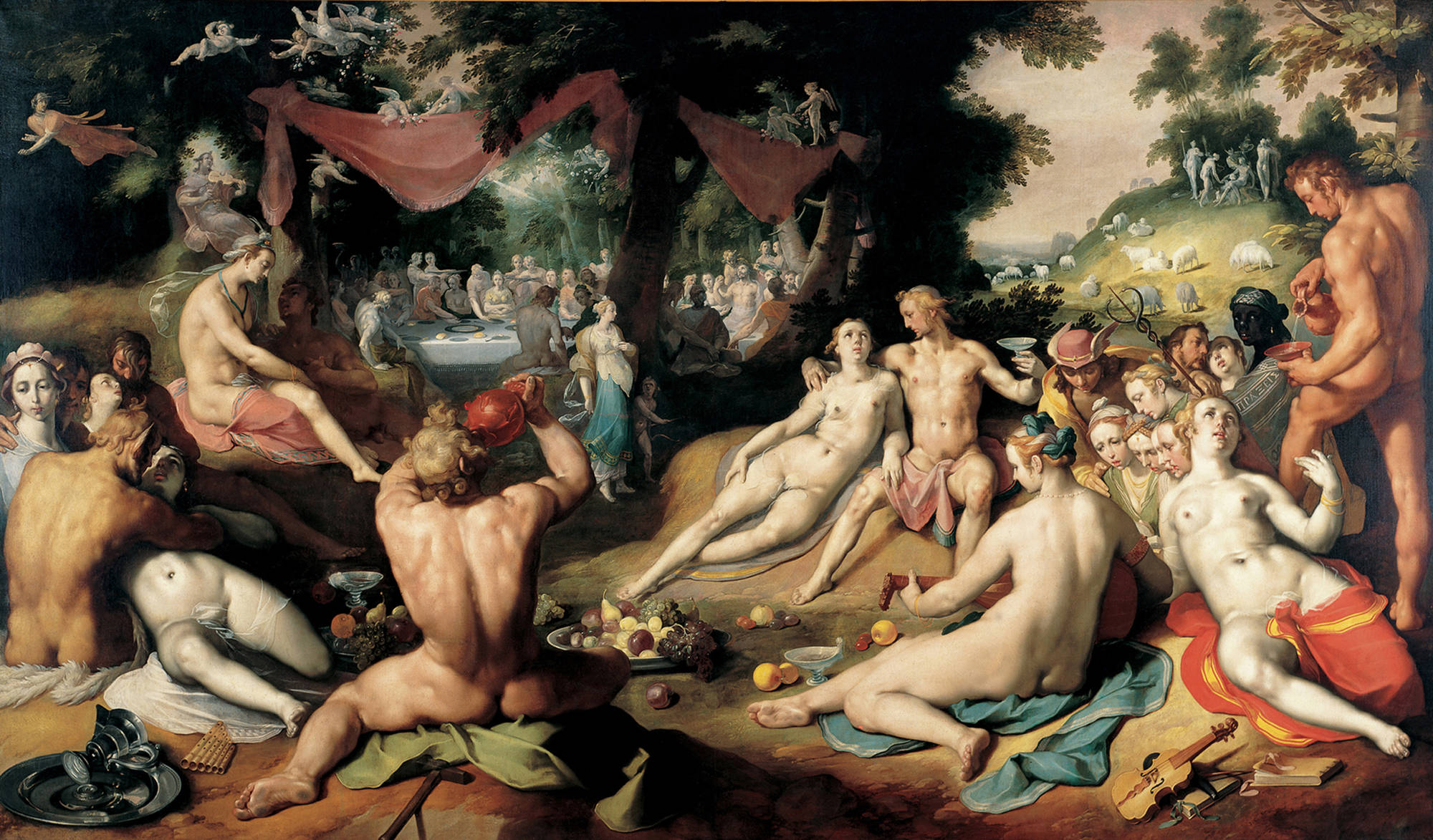 Cornelis Cornelisz van Haarlem  De bruiloft van Peleus en Thetis The Wedding of Peleus and Thetis