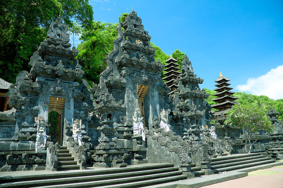 Foto van een Goa Lawah Tempel, Bali, Indonesië