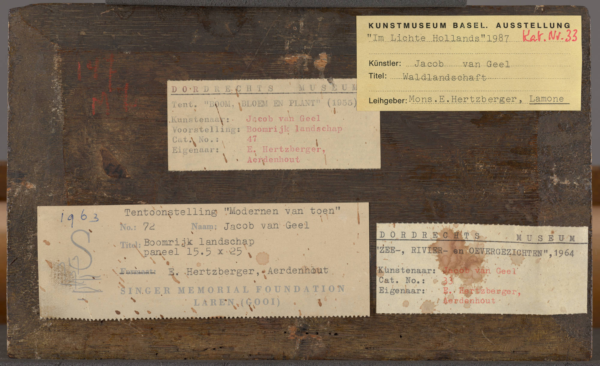 Jacob van Geel  Gefantaseerd boslandschap Imaginary Wooded Landscape