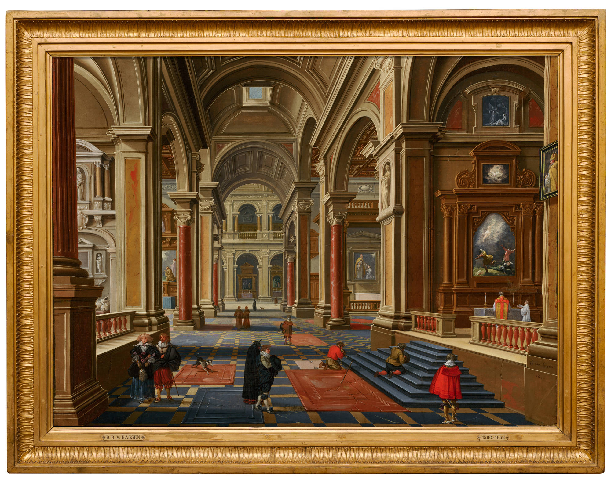 Bartholomeus van Bassen  Interieur van een katholieke kerk