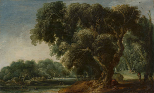 Jacob van Geel  Gefantaseerd boslandschap Imaginary Wooded Landscape