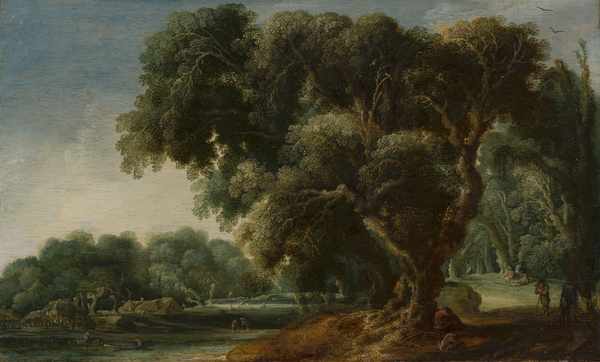 Jacob van Geel Gefantaseerd boslandschap Imaginary Wooded Landscape