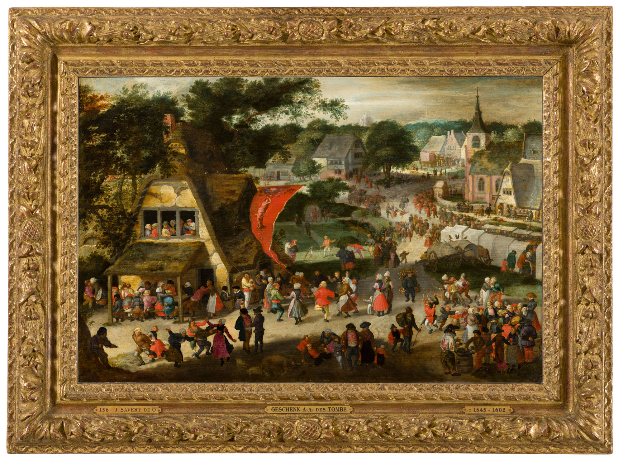 Jacob Savery de Oude (en/of atelier) Sint Sebastiaanskermis Fair on St Sebastian's Day