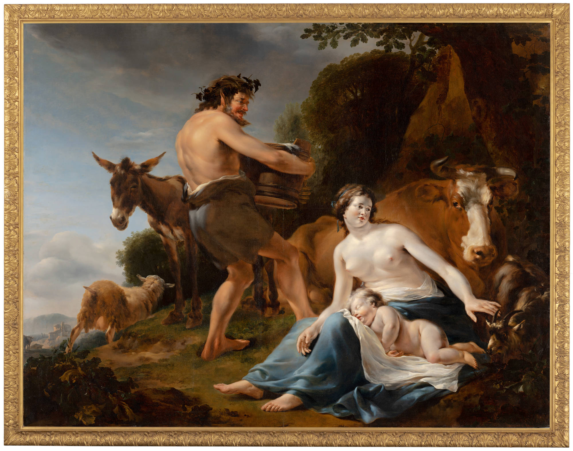 Nicolaes Pietersz Berchem  De opvoeding van Zeus The Infancy of Zeus