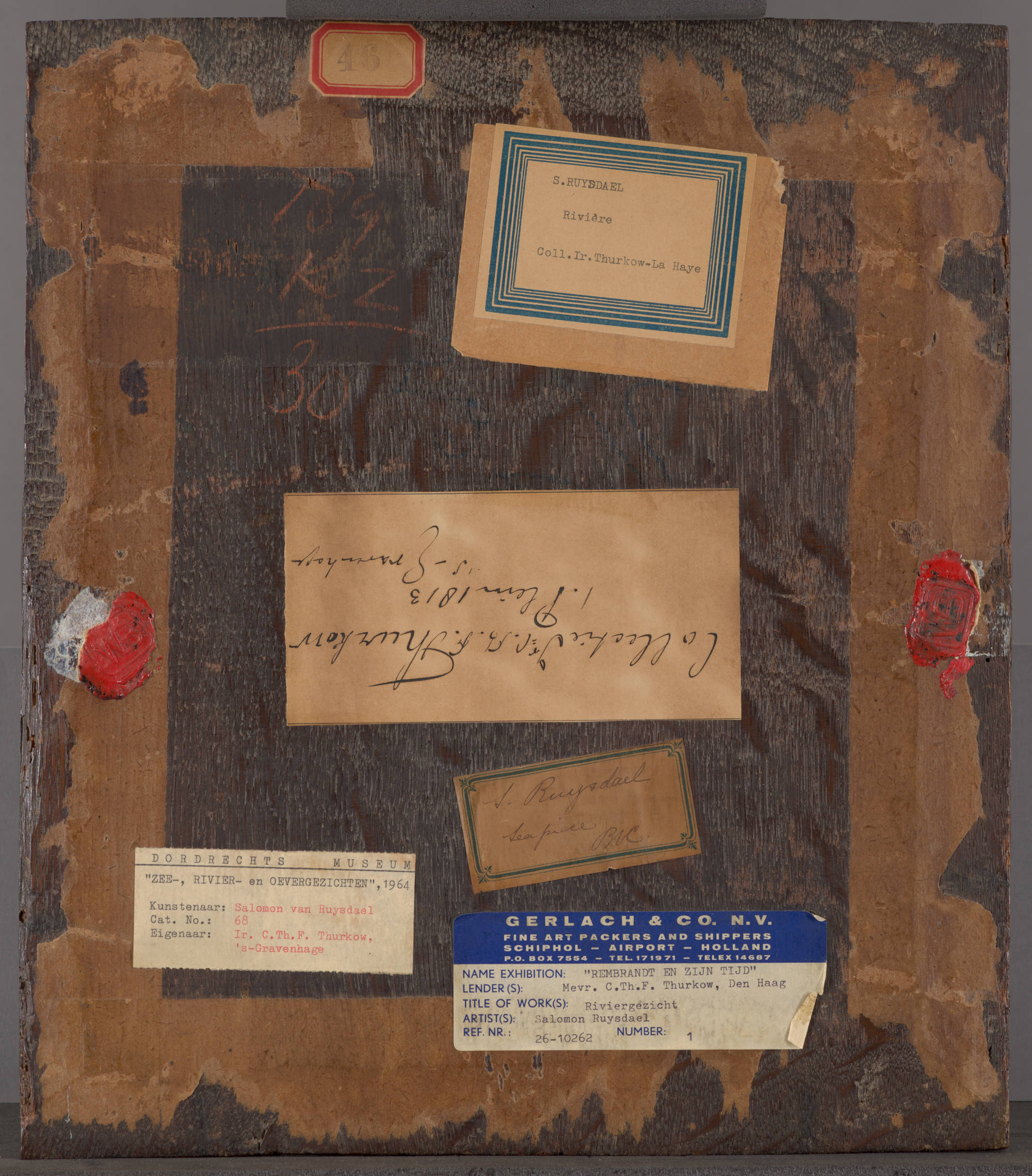 Salomon van Ruysdael  Meergezicht met zeilschepen