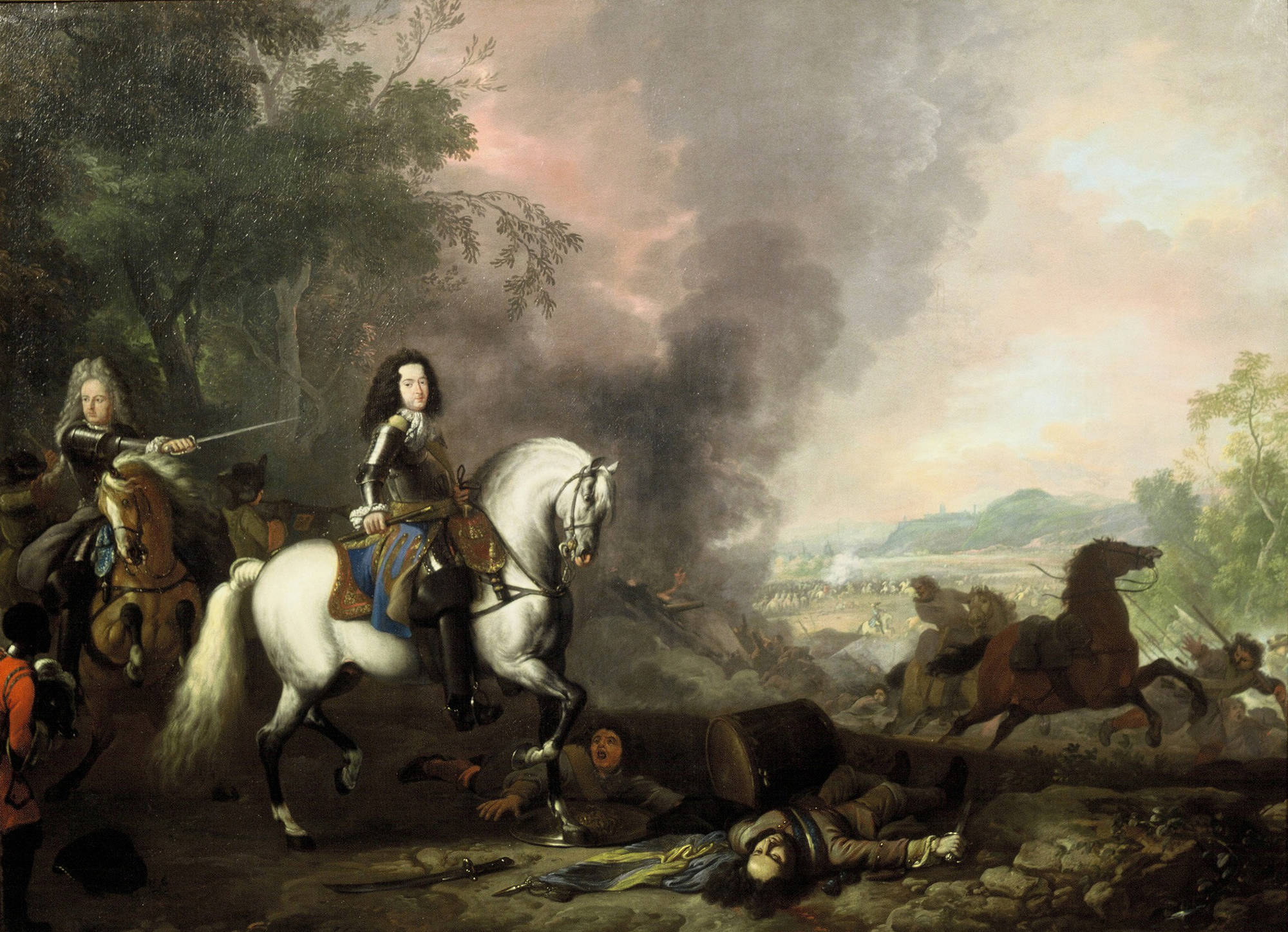 Jan van Huchtenburgh Ruiterportret van Hendrik Casimir II (1657- 1696)