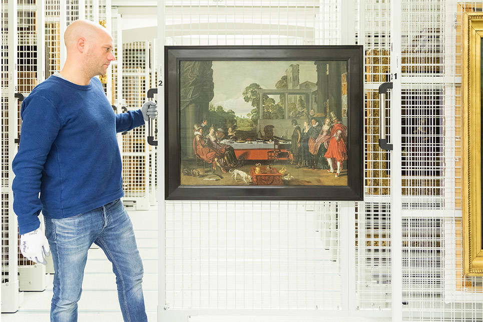 Dit is de nieuwe aanwinst van het Mauritshuis in het depot: Vrolijk gezelschap in de open lucht door Willem Buytewech.