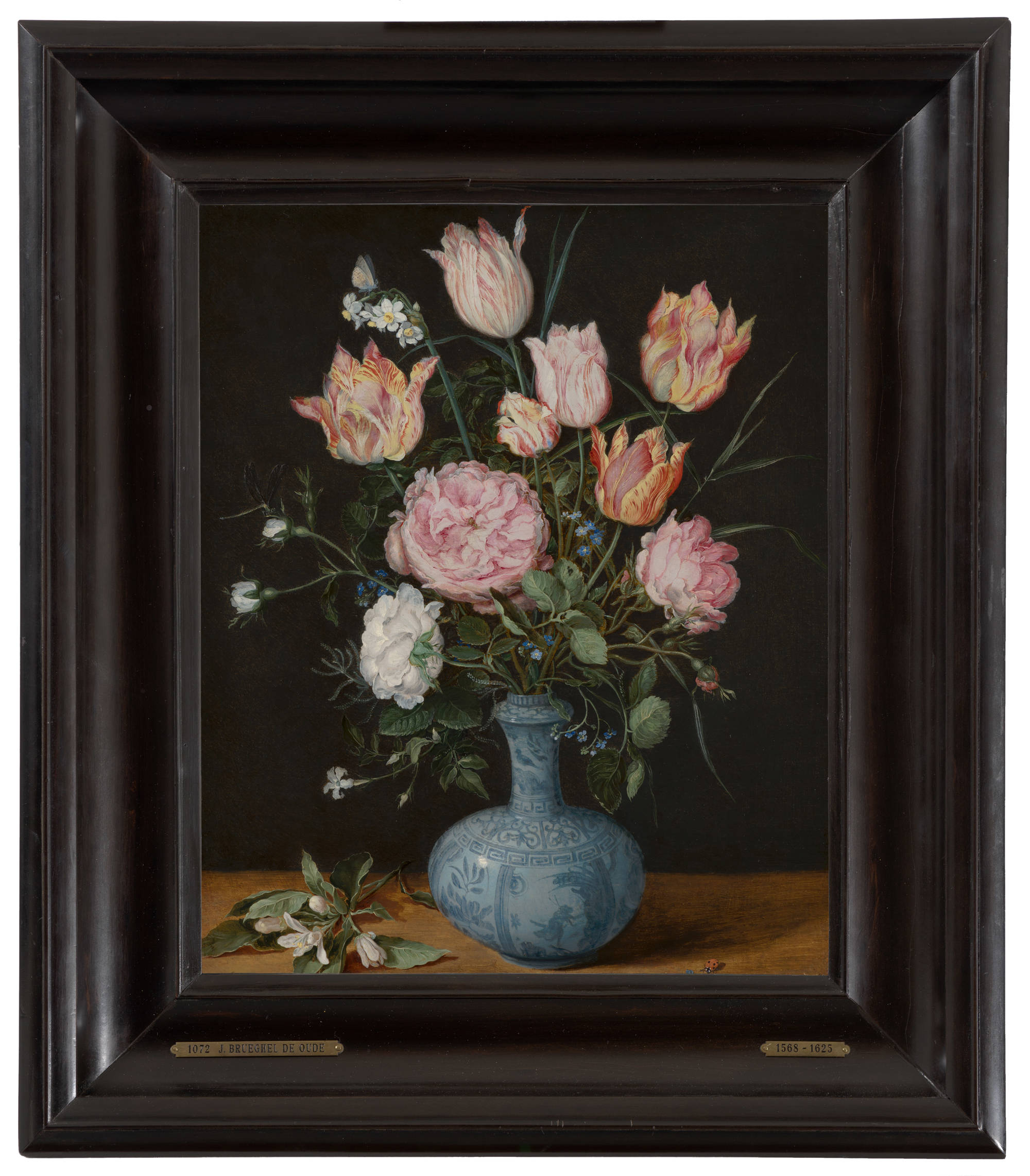 Jan Brueghel de Oude Wan-Li-vaas met bloemen