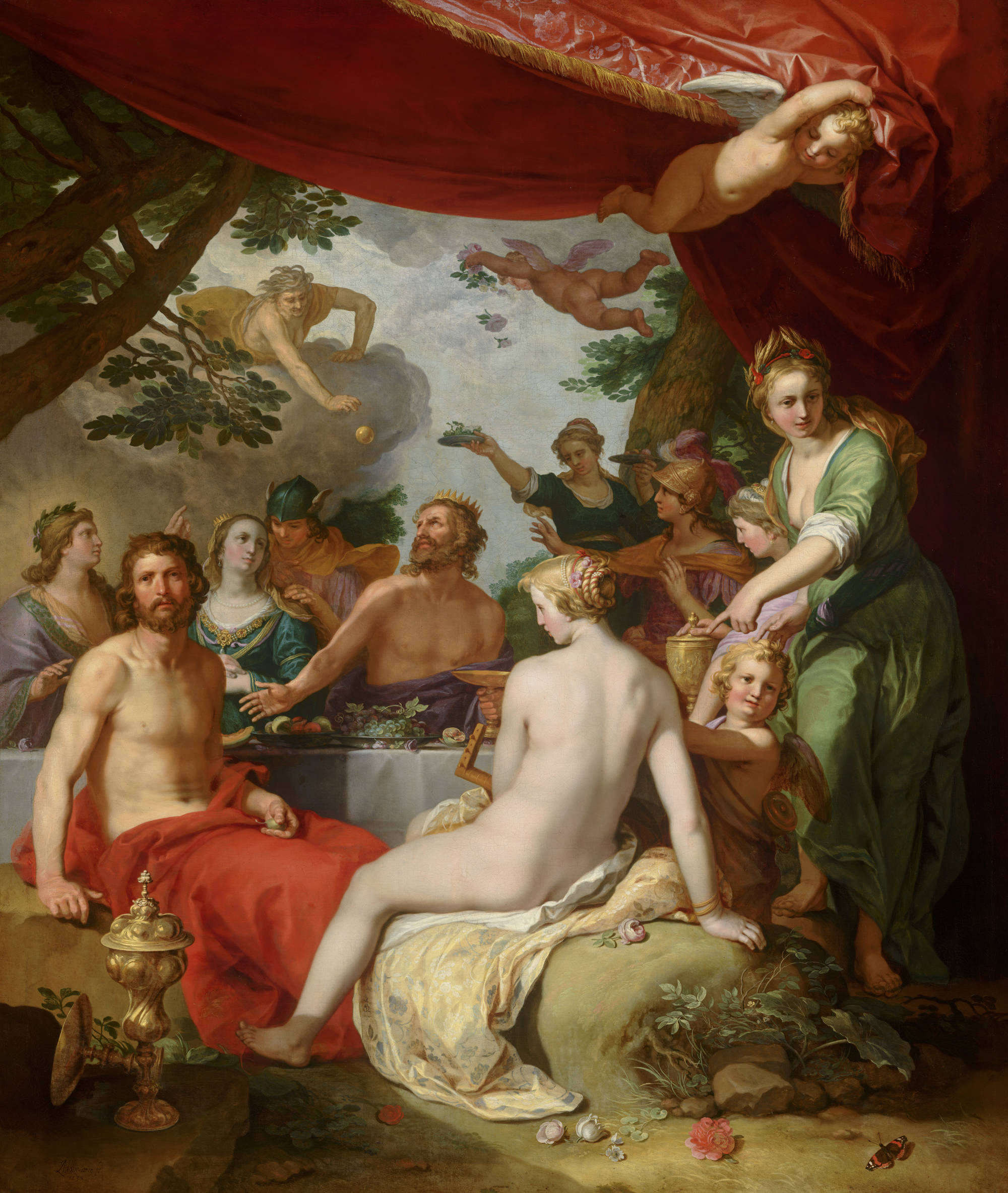 Abraham Bloemaert  Het godenmaal bij de bruiloft van Peleus en Thetis The Feast of the Gods at the Wedding of Peleus and Thetis