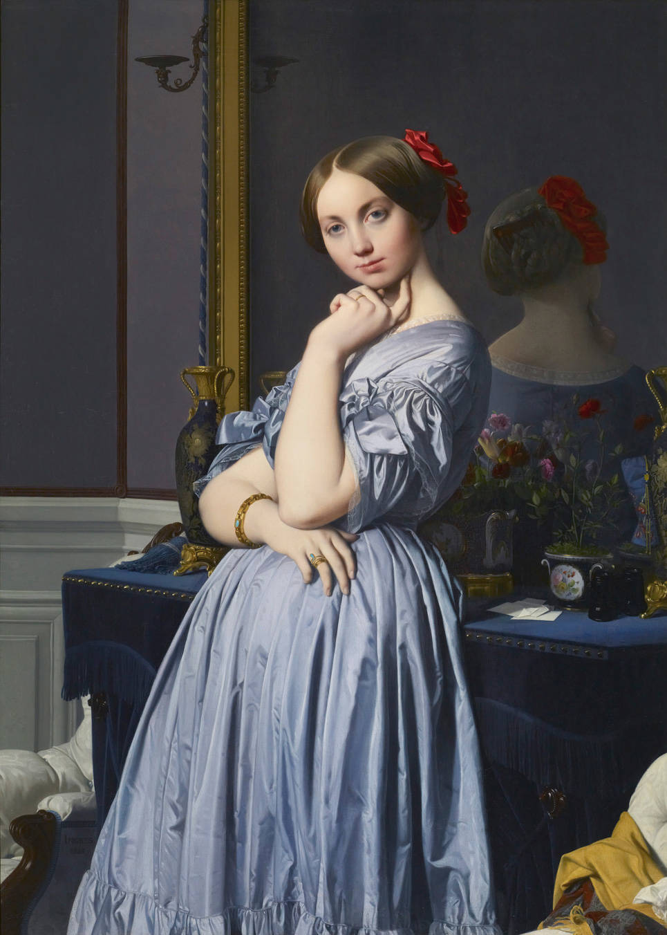 Een beroemd portret van de Comtesse d'Haussonville, door Jean-Auguste-Dominique Ingres.