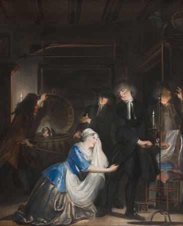 Cornelis Troost De ontdekte schijndeugd: De ontdekking van Volkert in de mand
