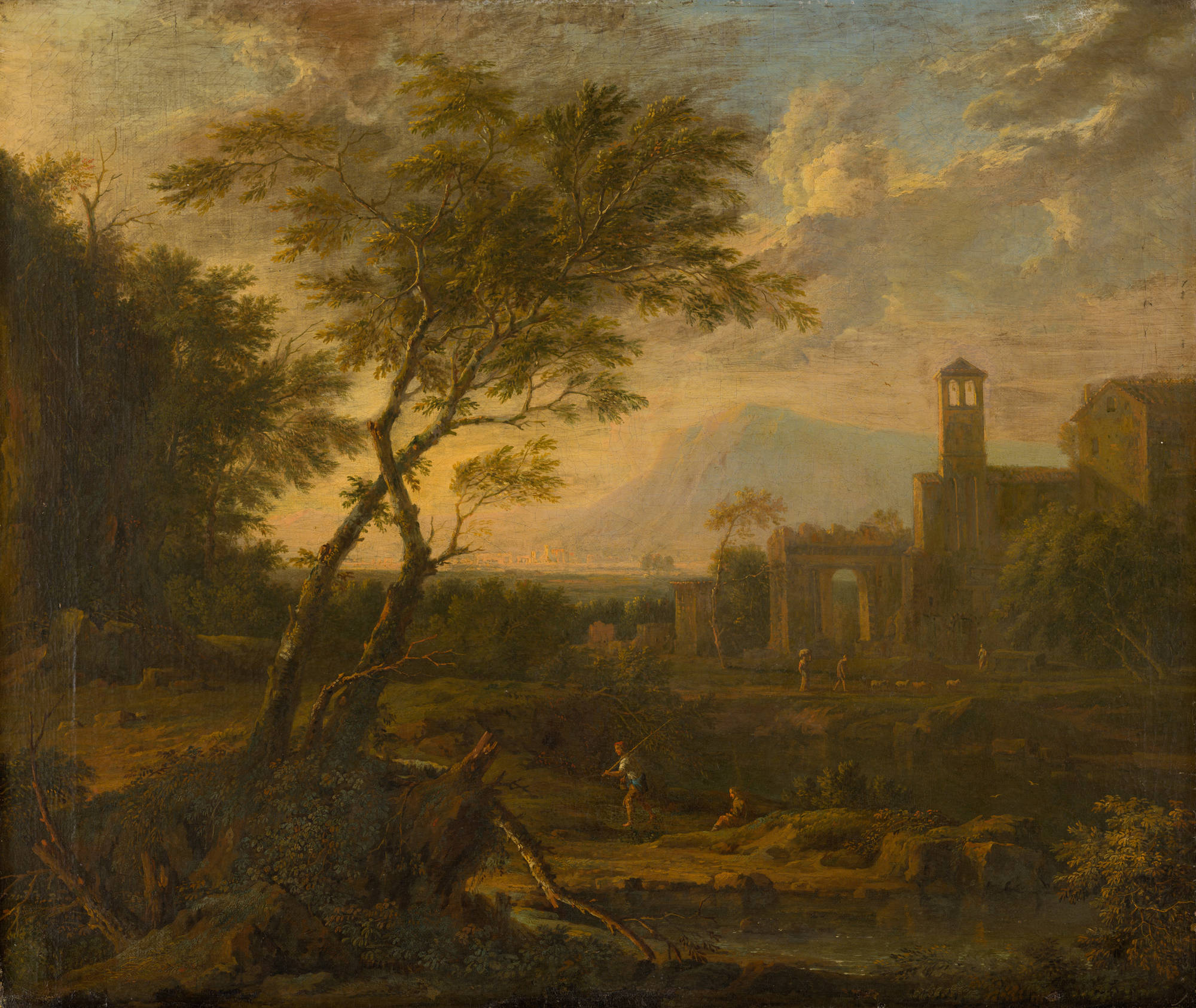 Jan van Huysum Italiaans landschap
