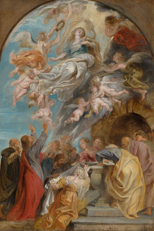 Peter Paul Rubens  'Modello' voor de Hemelvaart van Maria 'Modello' for the Ascension of the Virgin