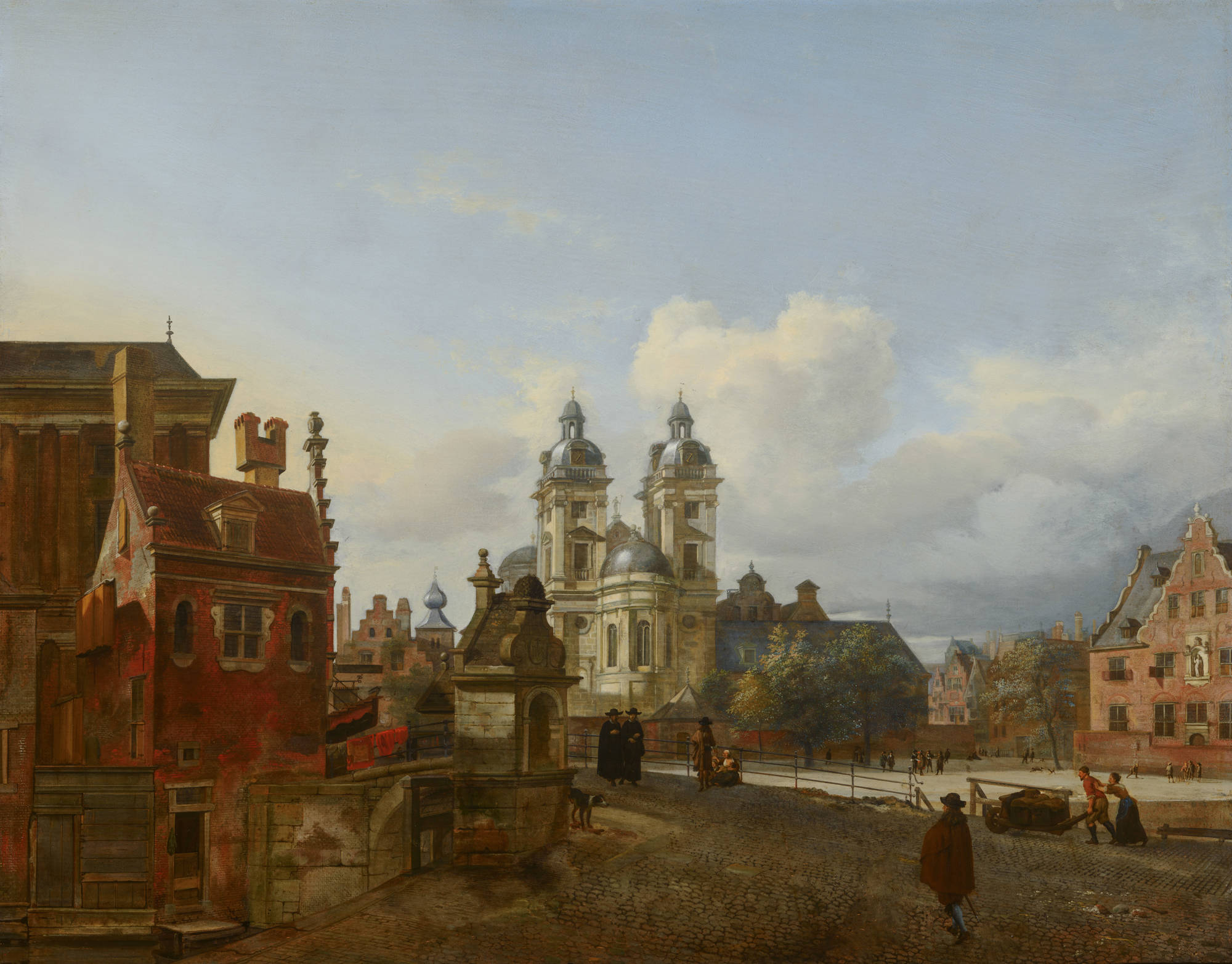 Jan van der Heyden De St Andreaskerk te Düsseldorf The Church of St Andrew in Düsseldorf