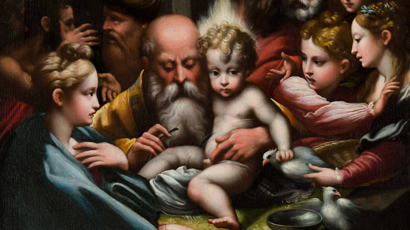 Parmigianino (naar) De besnijdenis The Circumcision