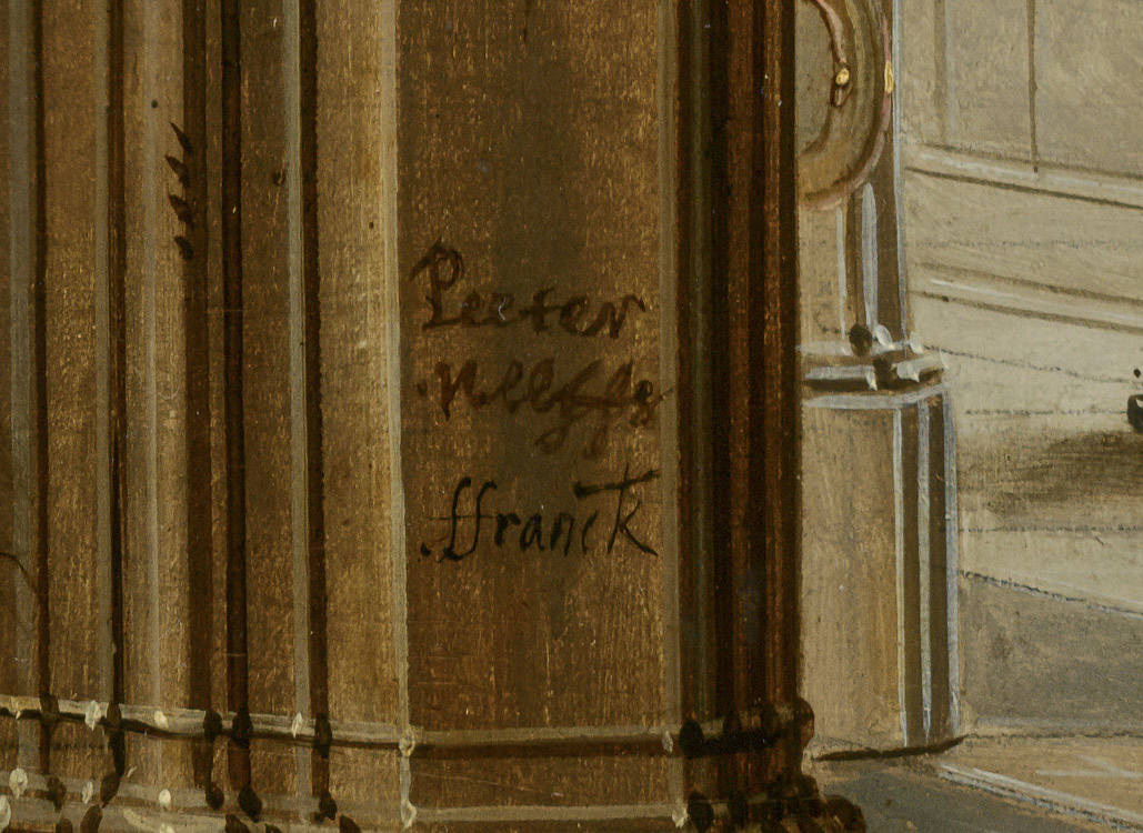 Peter Neeffs de Jonge & Frans Francken III  Interieur van de Onze Lieve Vrouwekerk in Antwerpen