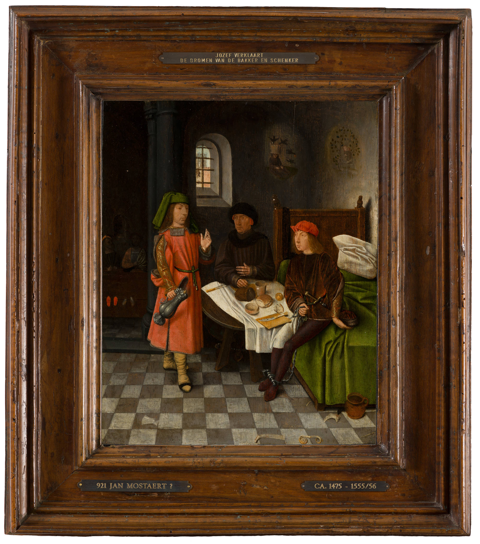 Jan Mostaert (mogelijk) Jozef verklaart de dromen van de bakker en de schenker