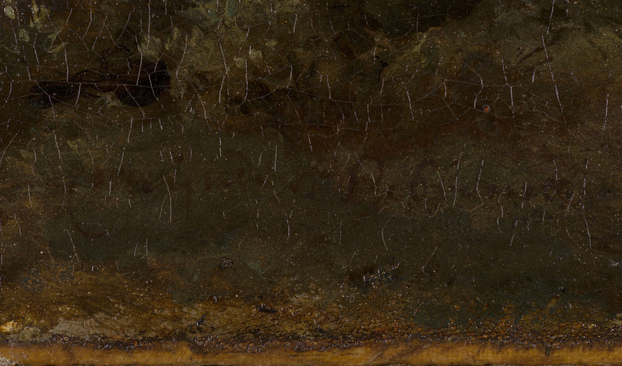 Meindert Hobbema  Boslandschap met boerenhoeven