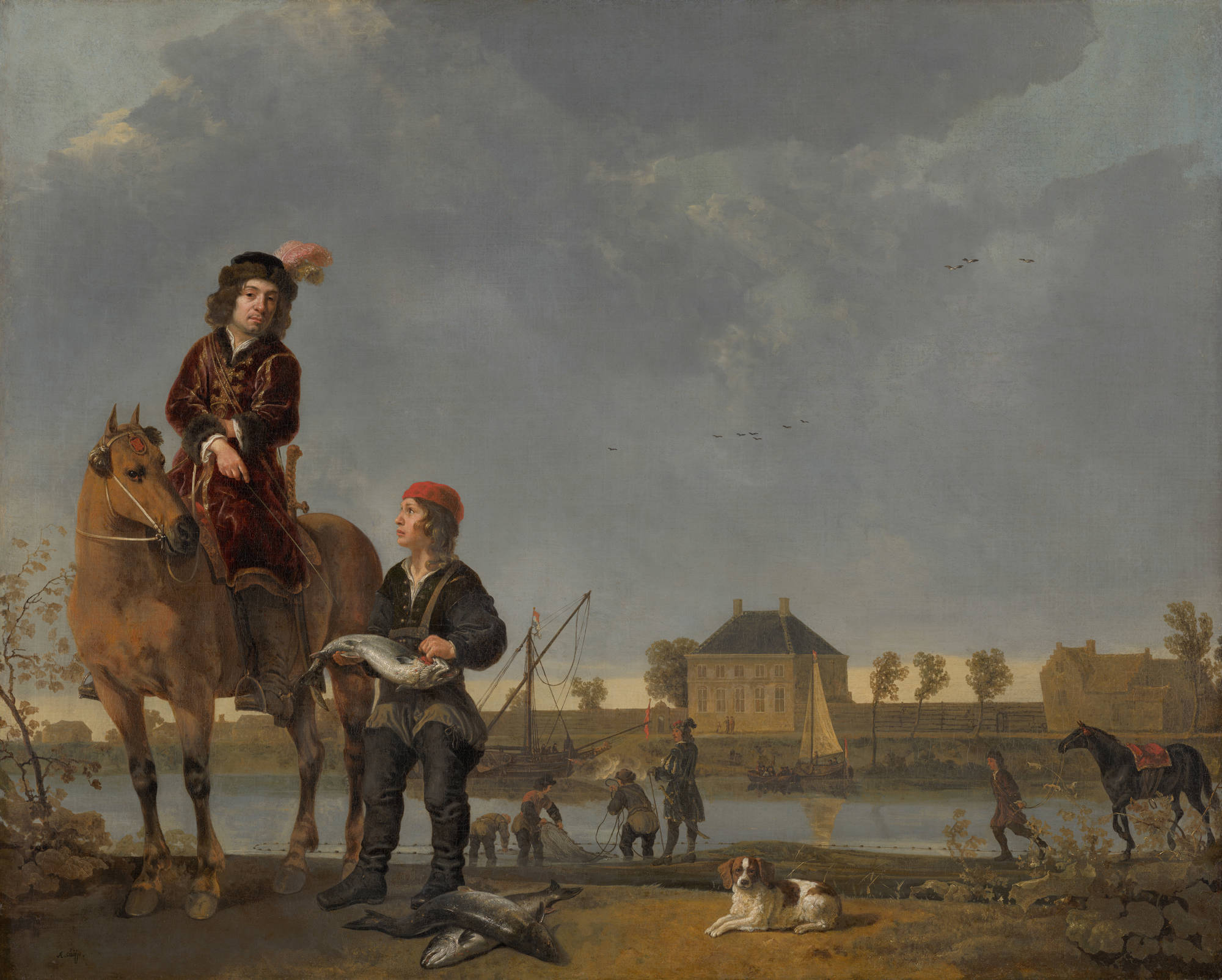 Aelbert Cuyp  Ruiterportret van Pieter de Roovere (1602- 1652)