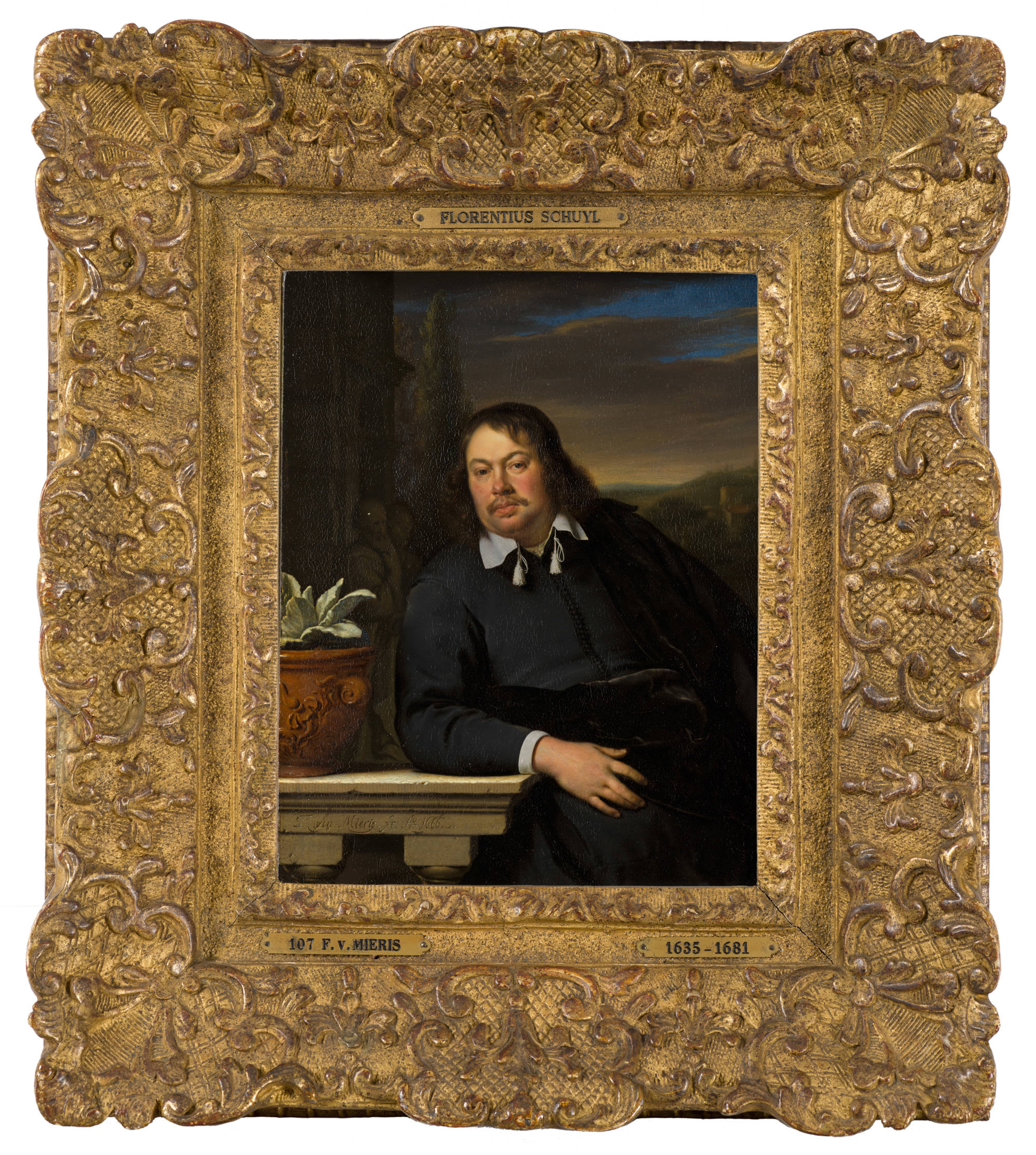 Frans van Mieris de Oude Portret van Florentius Schuyl (1619-1669)